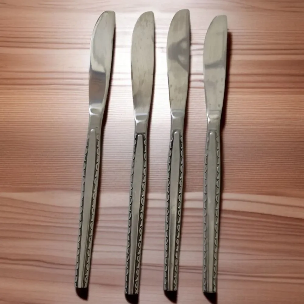 4 Rogers‎ Regina Ensenada Knife Set Knives Flatware Stainless Steel Korea MCM
